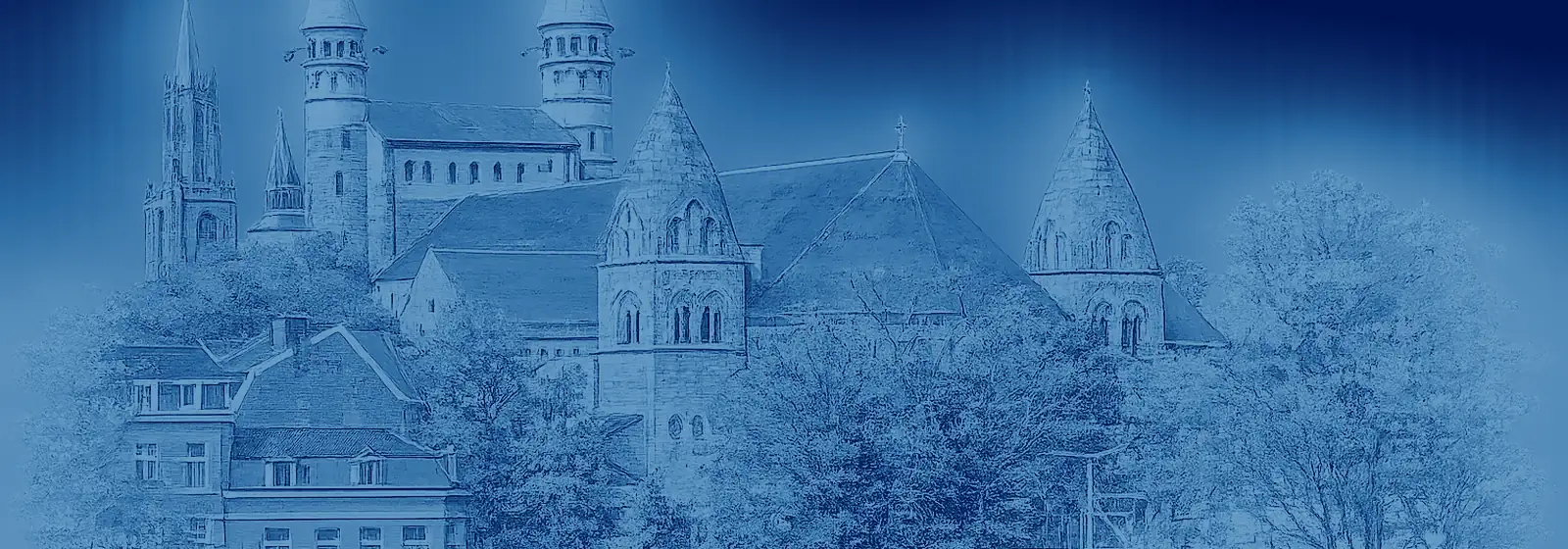 Uitzicht over Zuid-Limburg, in Nederland.